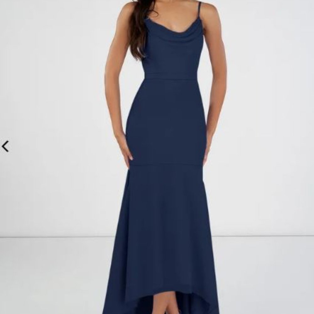 NWT Azazie Summer Dark Navy Size A4 Bridesmaid Dress